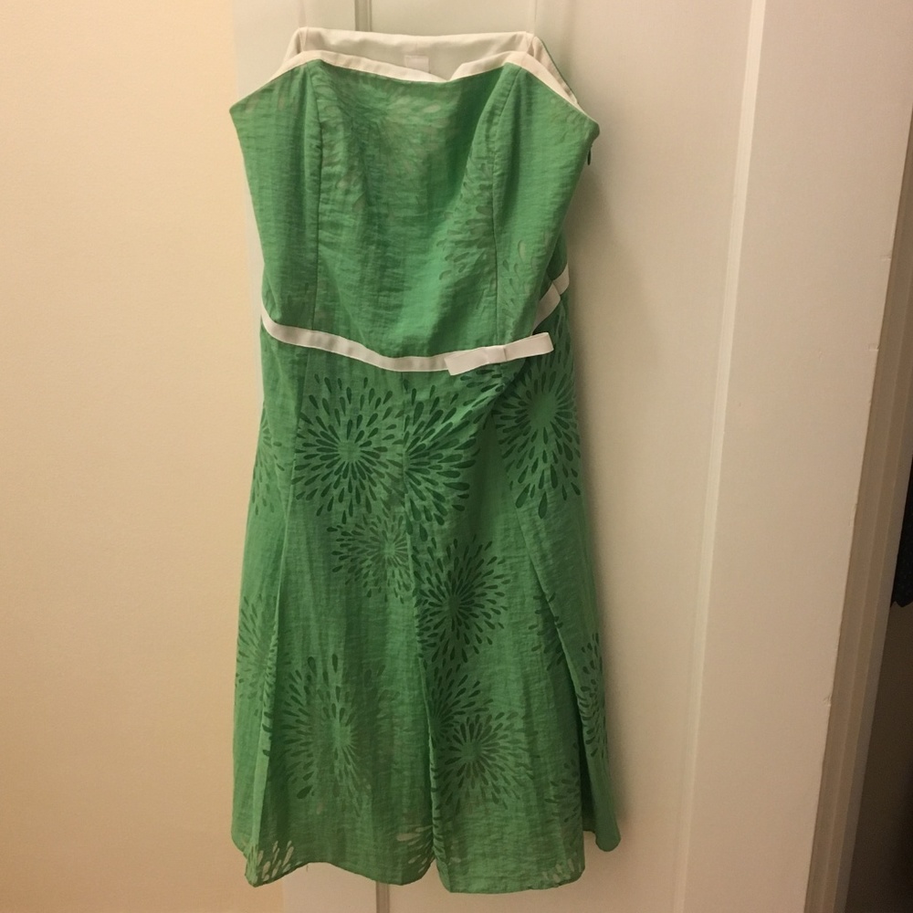 Nell Couture Green Strapless dress (size 4) - Picture 2 of 6
